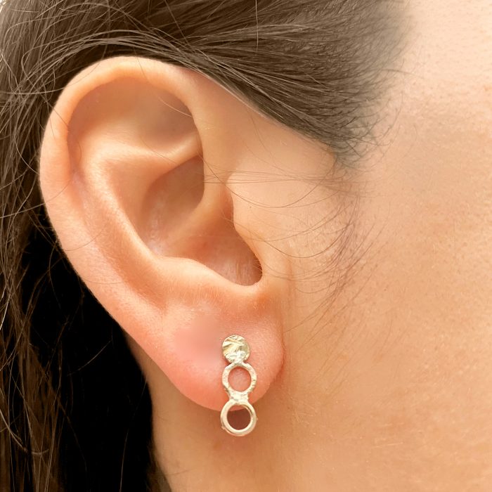 ethical gold stud earrings