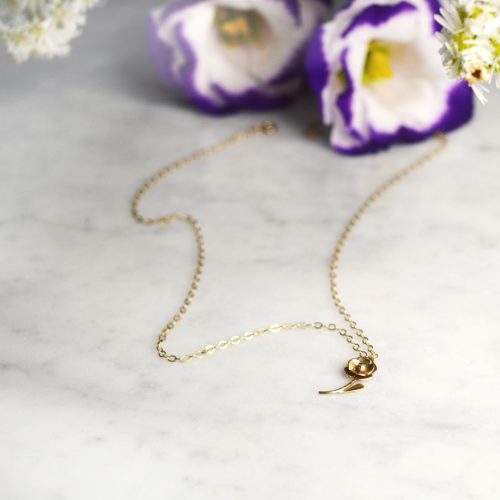 handmade ethical gold necklace